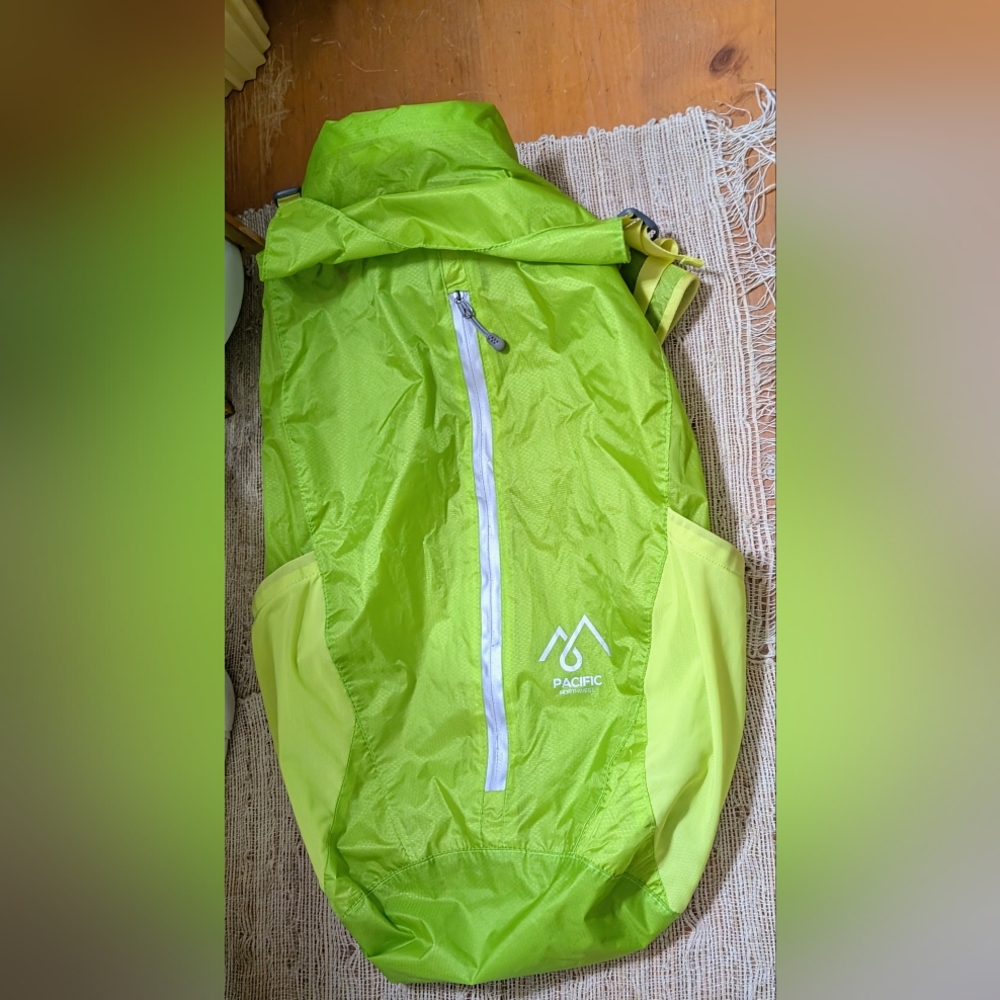 Pacific Northwest Sea to Sky The Waterproof Backpack in Neon Green